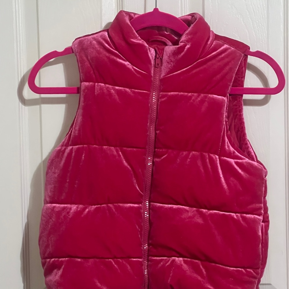 Gymboree Pink Velvet Puffer Vest